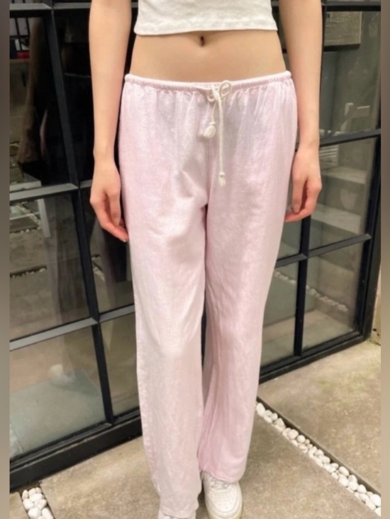 Brandy Melville Pants - Brandy Melville light striped linen pants